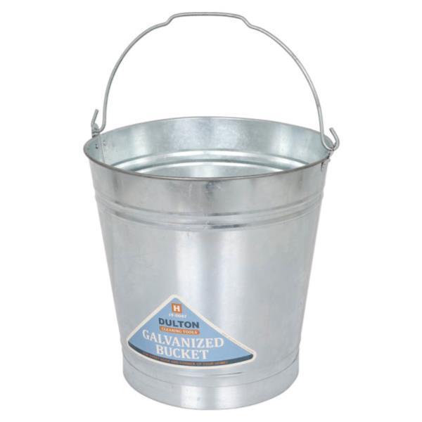 バケツ おしゃれ 収納 雑貨 H19-0047-12 GALVANIZED BUCKET 12L (DTN)｜livingood