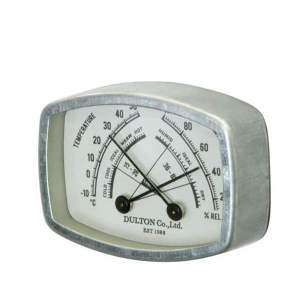 温度計 おしゃれ 湿度計 K925-1284RC THERMO-HYGROMETER RECTANGLE (DTN)｜livingood