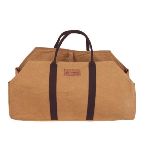 ログバッグ ワックスキャンバス おしゃれ Y959-1267CAM WAX CANVAS LOG BAG CAMEL (DTN)｜livingood｜02