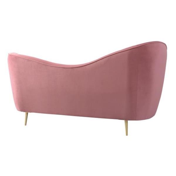 ソファ おしゃれ 2人掛け ベロア生地 EST-222PK エステ 2人掛 ピンク