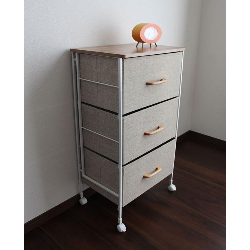 チェスト用キャスター4個セット（ストッパー付き2個+ストッパー