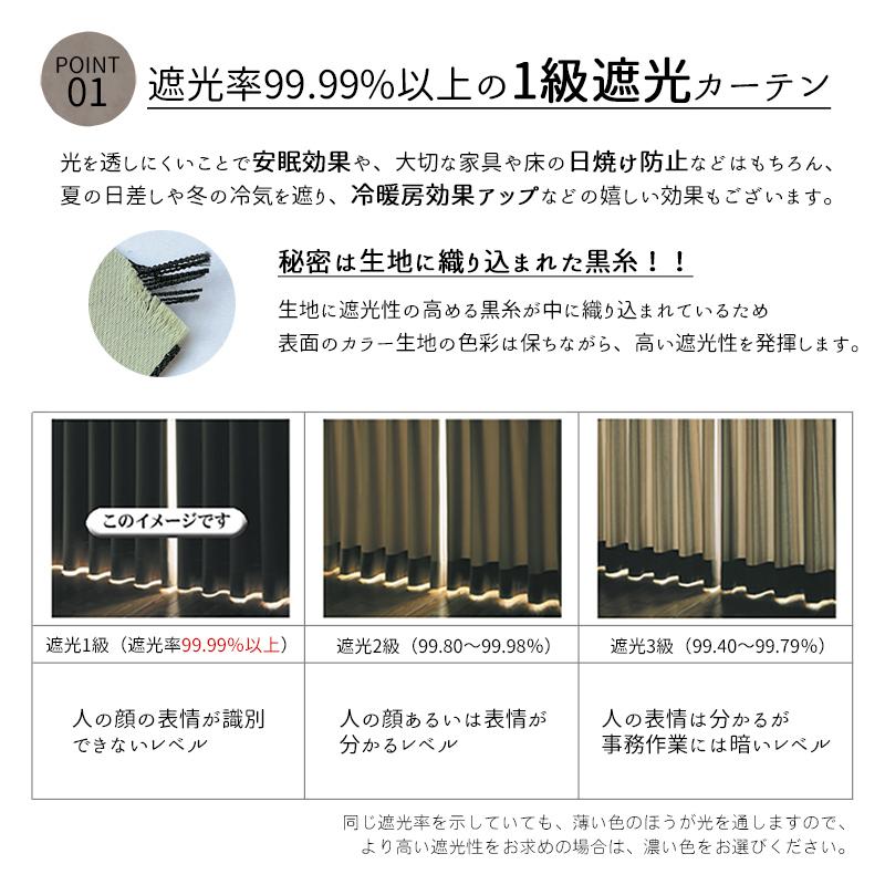 20色オーダーカーテン【幅205〜300x丈201〜240cm】1級遮光 防炎 形状