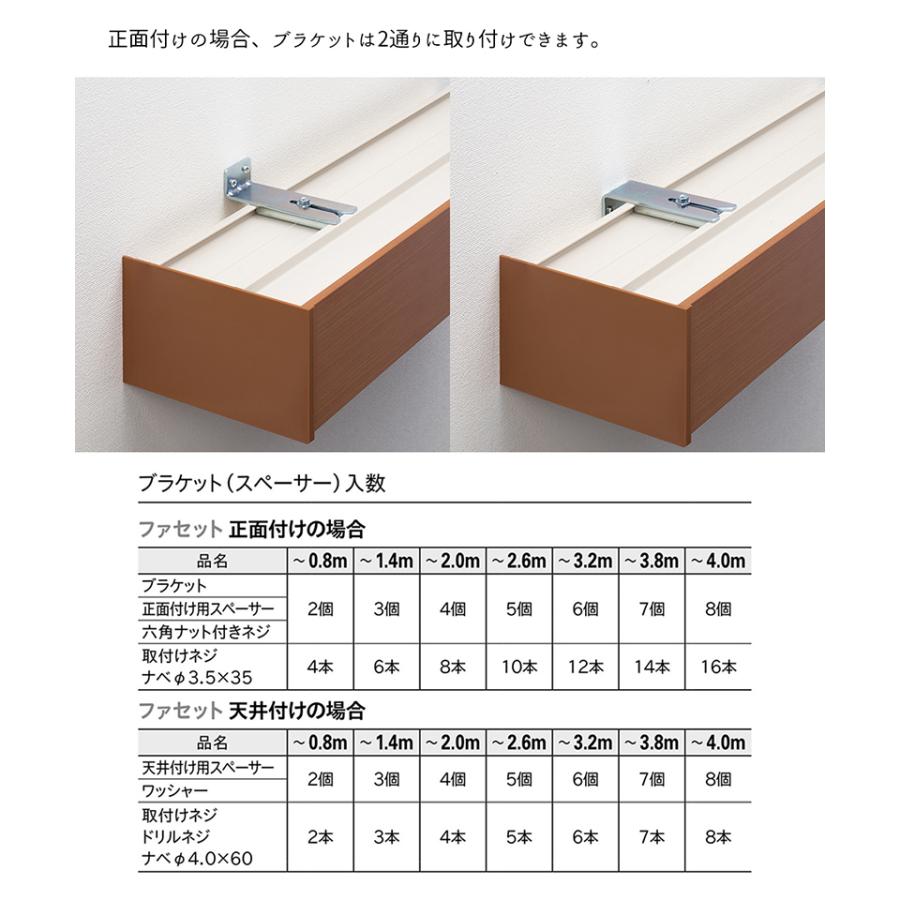 【1cm単位で受注生産商品】カーテンボックス型カーテンレール【ファセット　サイドキャップセット】【サイズ：1.51〜2.00ｍ　ダブル】トーソー　TOSO｜livingpro｜06