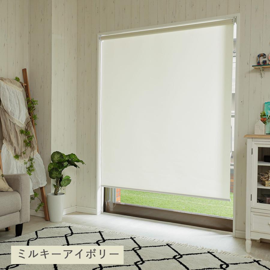 つっぱり式 ロールスクリーン 非遮光（日光を透すタイプ）スリムタイプ