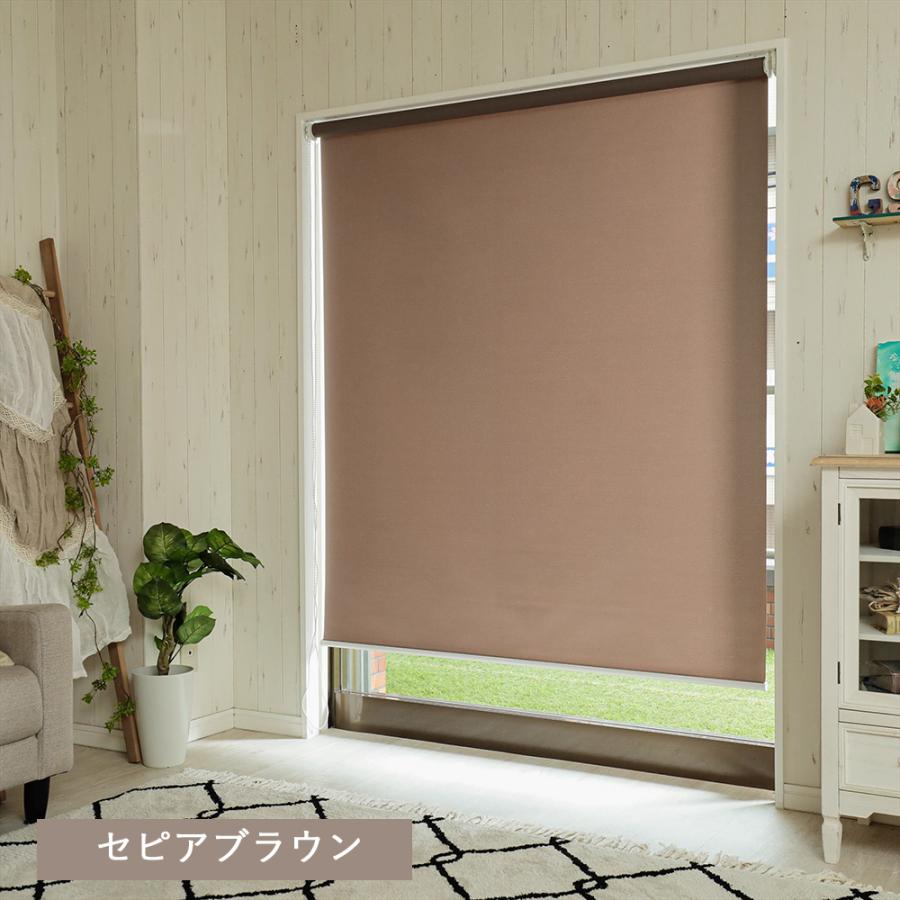つっぱり式 ロールスクリーン 非遮光（日光を透すタイプ）スリムタイプ