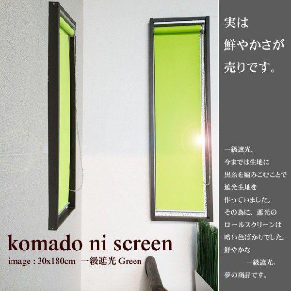 幅20×高さ120cm 1級遮光 ロールスクリーン【satori】チェーン操作 無地