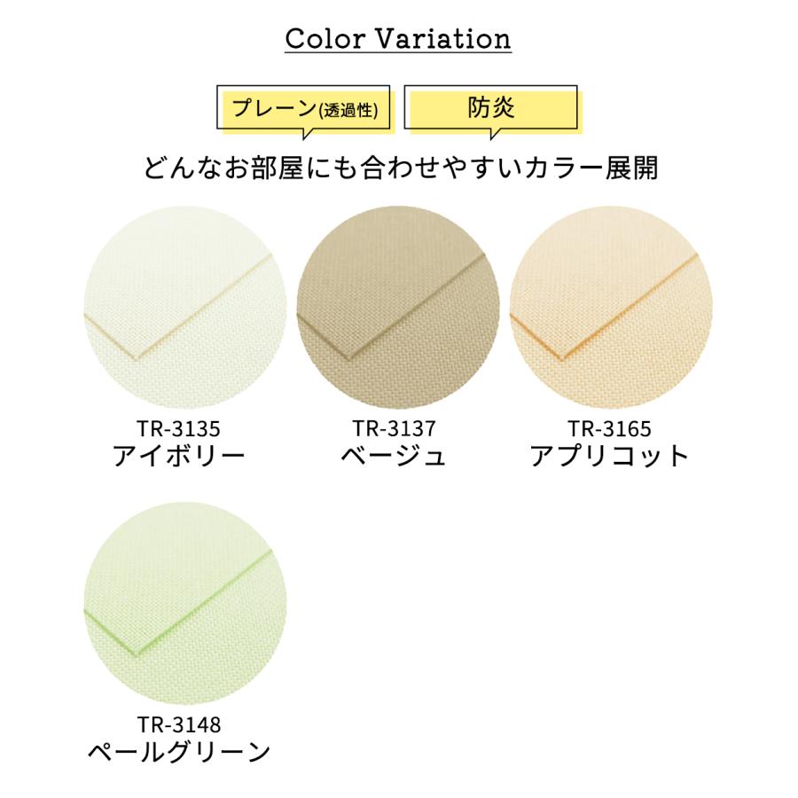 規格サイズ 防炎 透過性ロールスクリーン TIORIO（ティオリオ） 【幅