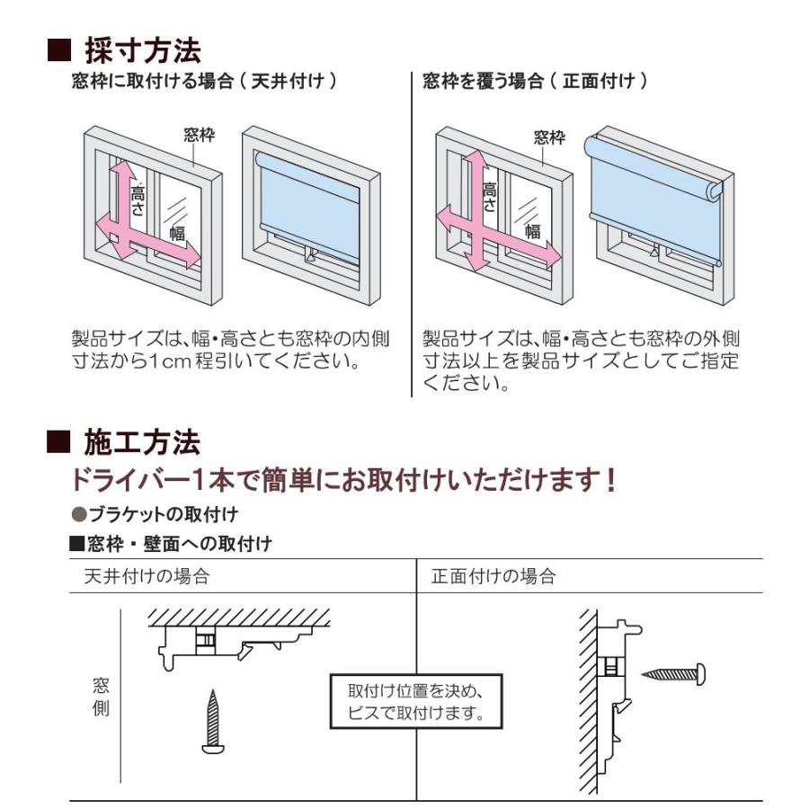 規格サイズ 防炎 透過性ロールスクリーン TIORIO（ティオリオ） 【幅