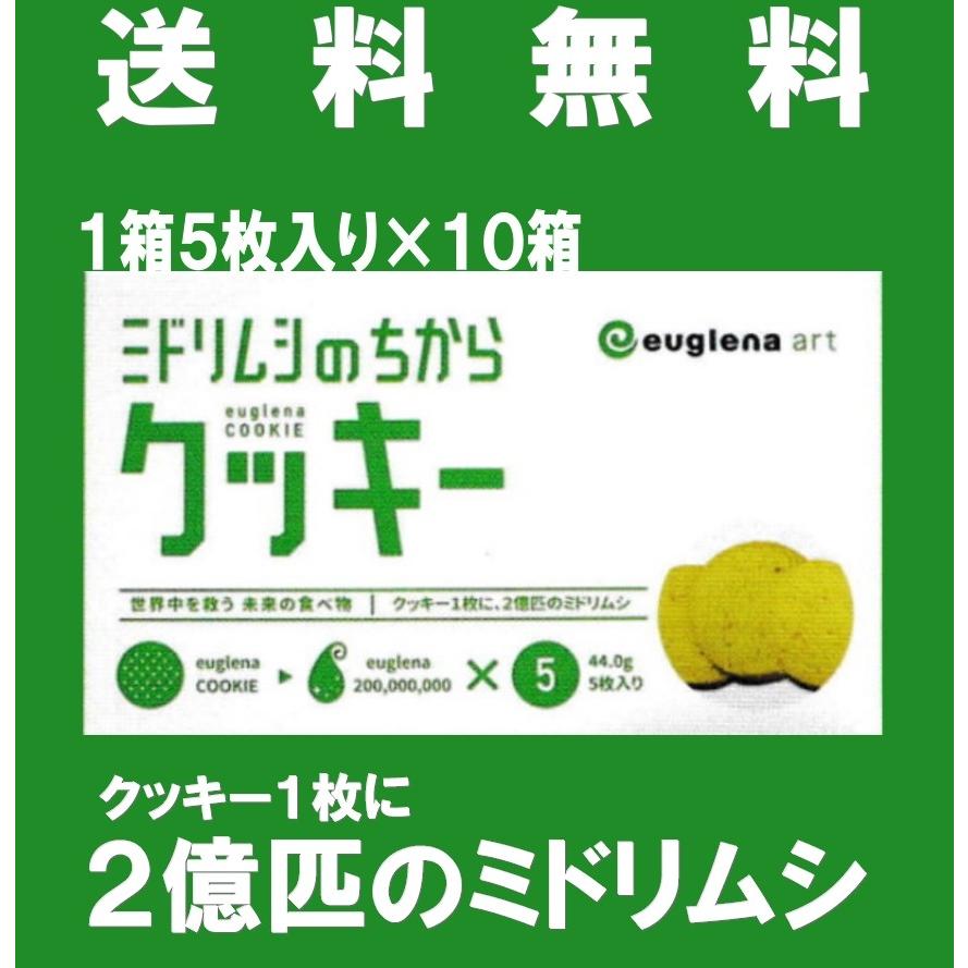 ミドリムシのちから ミドリムシのちからクッキー（5枚入り×10箱）今だけ「カラハリのちから