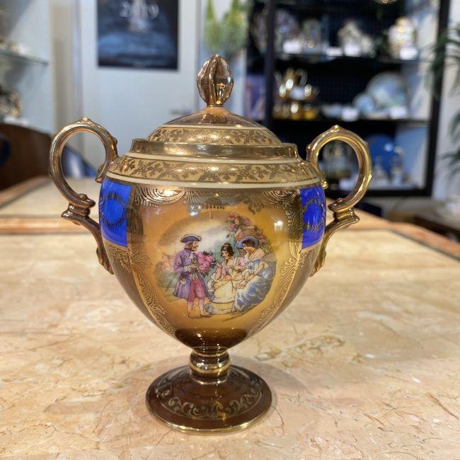 ノリタケ オールドノリタケ ポートレート金彩ヴィエナスタイル両手付 