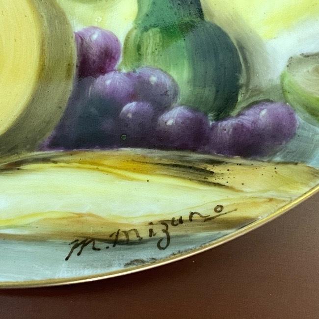 ノリタケ NIPPON TOKI KAISHA Noritake 額皿 M. Mizuno サイン入