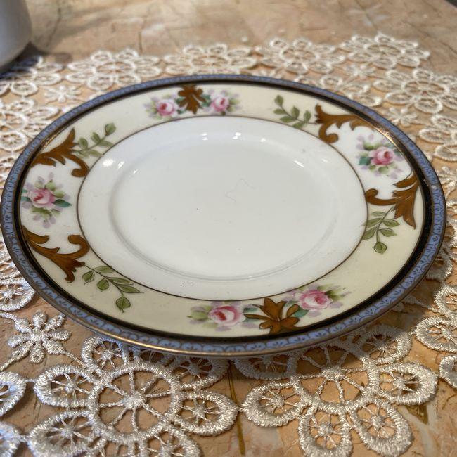 オールドノリタケ トレー付 シュガーポット 花模様 : 287 : リビング  