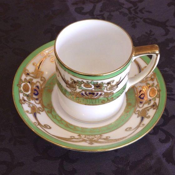 極希少美品 大正時代米国向け◆オールドノリタケ 金彩花柄 カップ&ソーサー 2客 極希少美品 大正時代米国向け◇オールドノリタケ 金彩花柄 カップ&