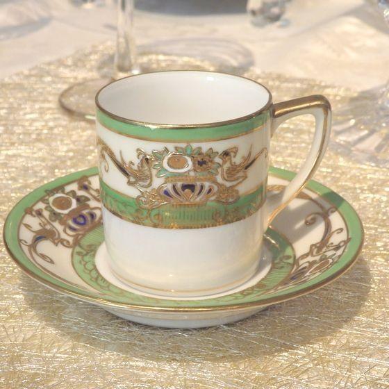 ノリタケ オールドノリタケ 金彩花紋デミタスカップ＆ソーサー マルキ