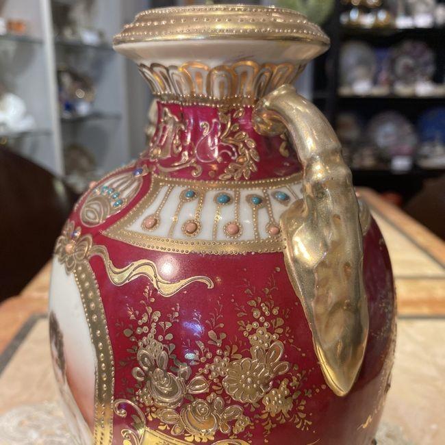 ノリタケ オールドノリタケ レカミア婦人肖像画 金彩盛上げ ジュール
