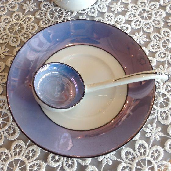 オールドノリタケ ブルーラスター彩 マヨネーズボウル シュガーボウル