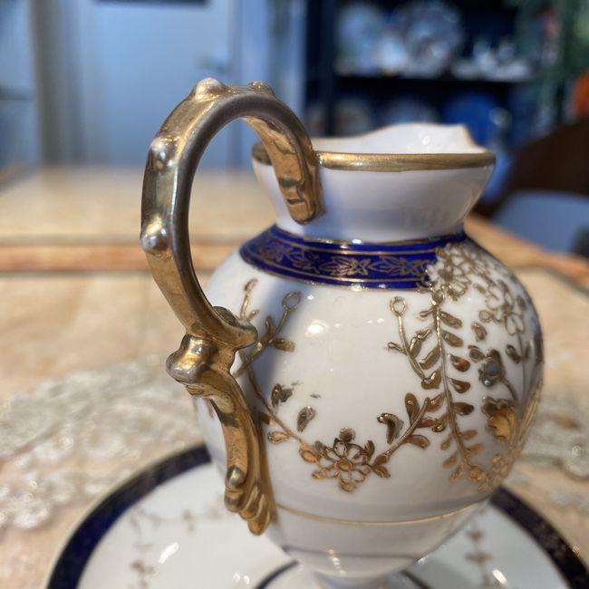 ノリタケ オールドノリタケ 金彩 コバルト クリーマーカップ ノリタケ オールドノリタケ 金彩 コバルト クリーマーカップ