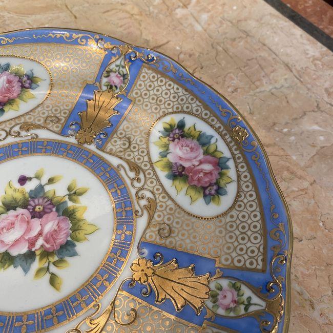 ノリタケ オールドノリタケ 金彩薔薇絵皿 : リビングT&S - 通販