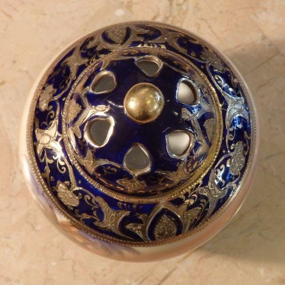 ノリタケ オールドノリタケ 金盛砂漠風景図香炉 ポプリ入れ ノリタケ オールドノリタケ 金盛砂漠風景図香炉 ポプリ入れ