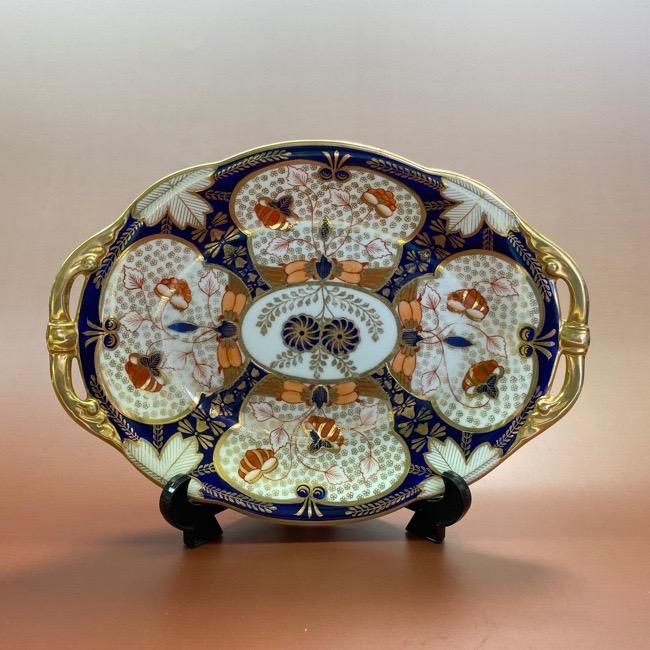 オールドノリタケアールデコ手書き金彩花柄美しいプレート皿M-JAPAN印