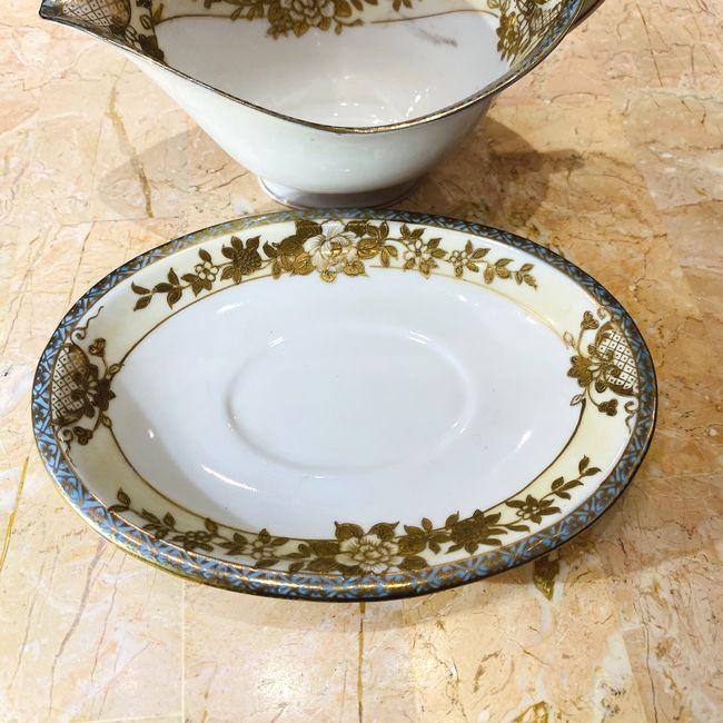 ノリタケ オールドノリタケ 花紋グレービーボード : リビングT&S