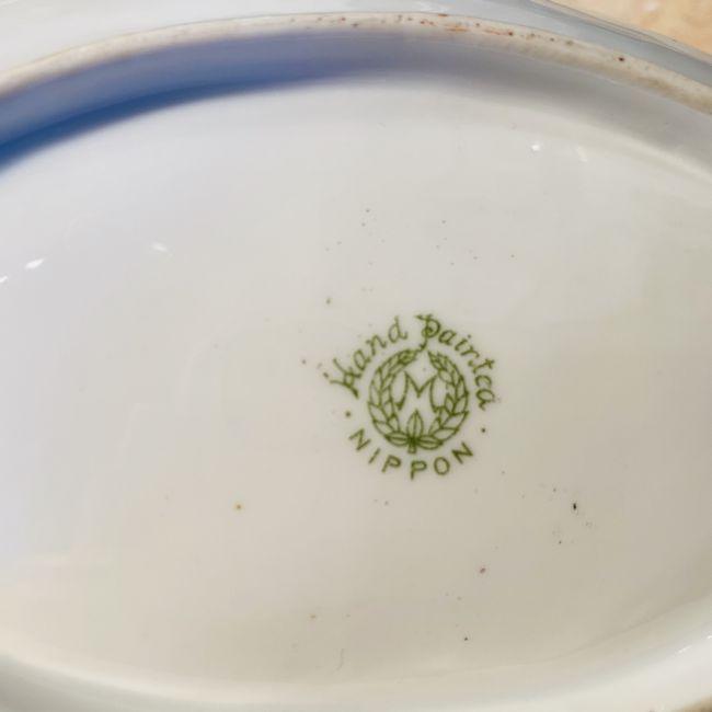 希少) オールドノリタケ ライオン 紋章 ジャポニズム 蓋物