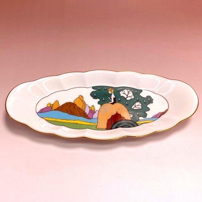 オールドノリタケ アールデコ サンドウィッチプレート ノリタケ Noritake Museum Collection アールデコ デコレディー