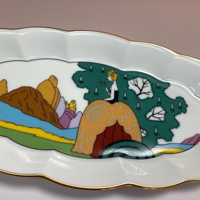 Noritake　オールドノリタケ　金盛り　２４cm　プレート　アールデコ ノリタケ Noritake Museum Collection アールデコ デコレディー
