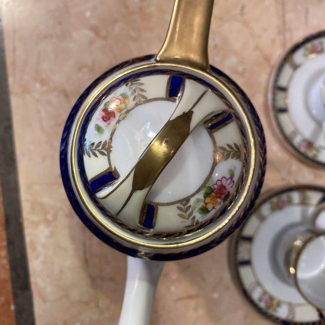 ノリタケ オールドノリタケ 本金盛装飾花紋図 デミタスセット