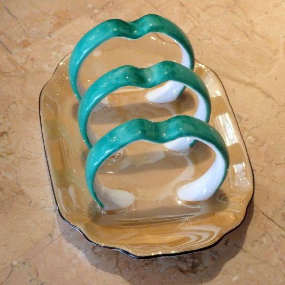 ノリタケ オールドノリタケ トーストスタンド オレンジラスター彩