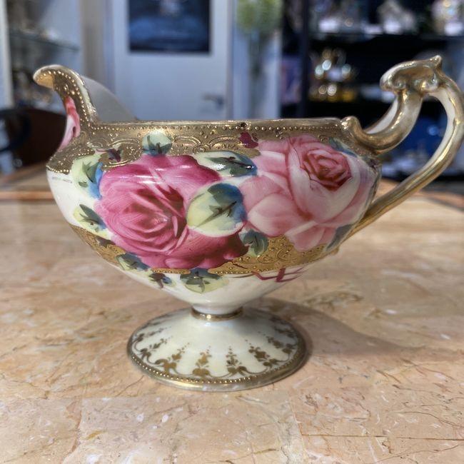 ノリタケ オールドノリタケ 金彩色絵 薔薇 クリーマー : リビングT&S