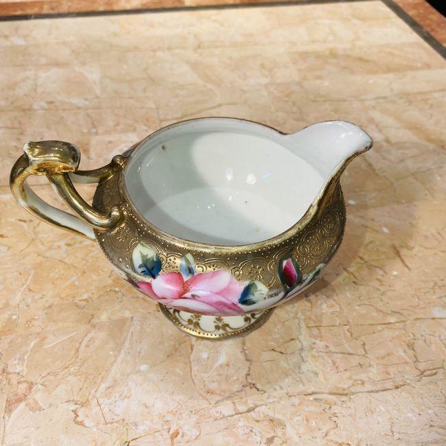 ノリタケ オールドノリタケ 金彩色絵 薔薇 クリーマー : リビングT&S