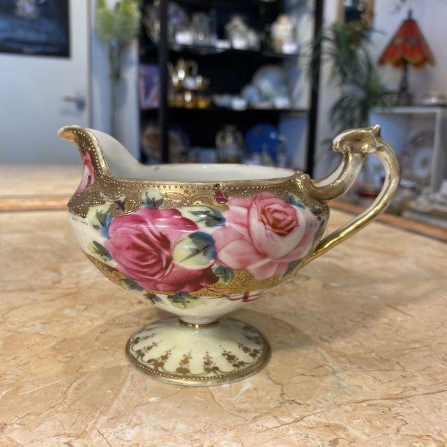 ノリタケ オールドノリタケ 金彩色絵 薔薇 クリーマー : リビングT&S