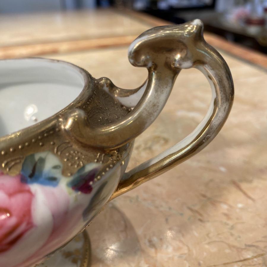 ノリタケ オールドノリタケ 金彩色絵 薔薇 クリーマー : リビングT&S