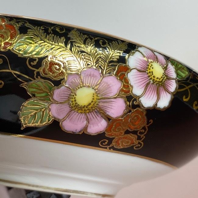 オールドノリタケ花柄菓子鉢