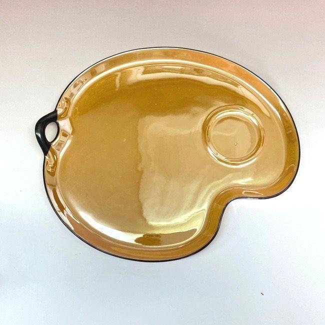 オールドノリタケ エナメル盛上げ オレンジ薔薇 スナックディッシュ