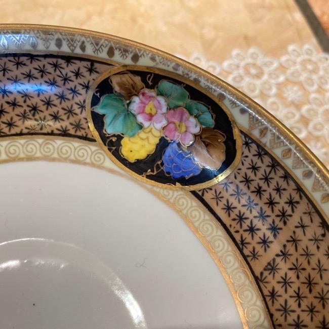 ノリタケ オールドノリタケ 金彩 花紋 コンポート : リビングT&S
