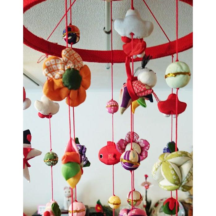 くろちく さげもん・下げ飾り 梅二重（丈85センチ）ひなまつり 雛