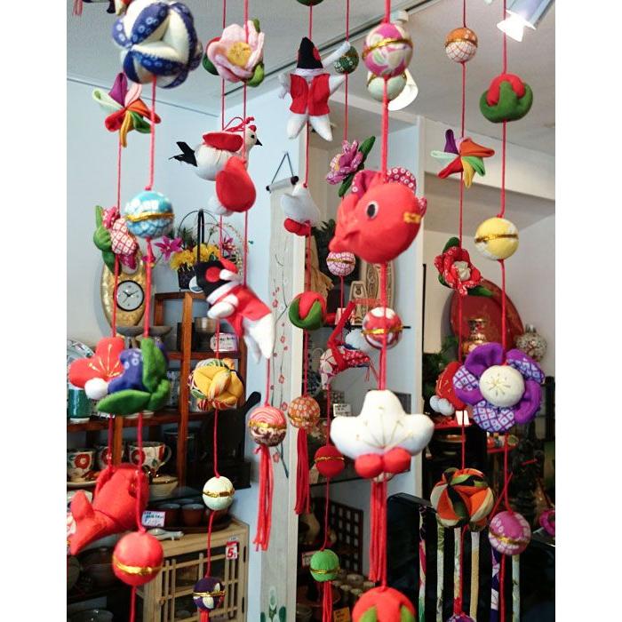 くろちく さげもん・下げ飾り 梅二重（丈85センチ）ひなまつり 雛