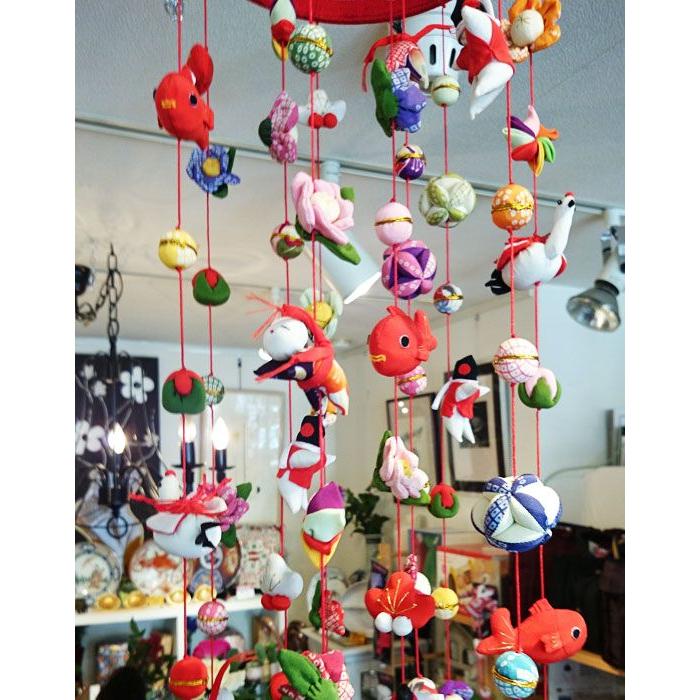 くろちく さげもん・下げ飾り 梅二重（丈85センチ）ひなまつり 雛