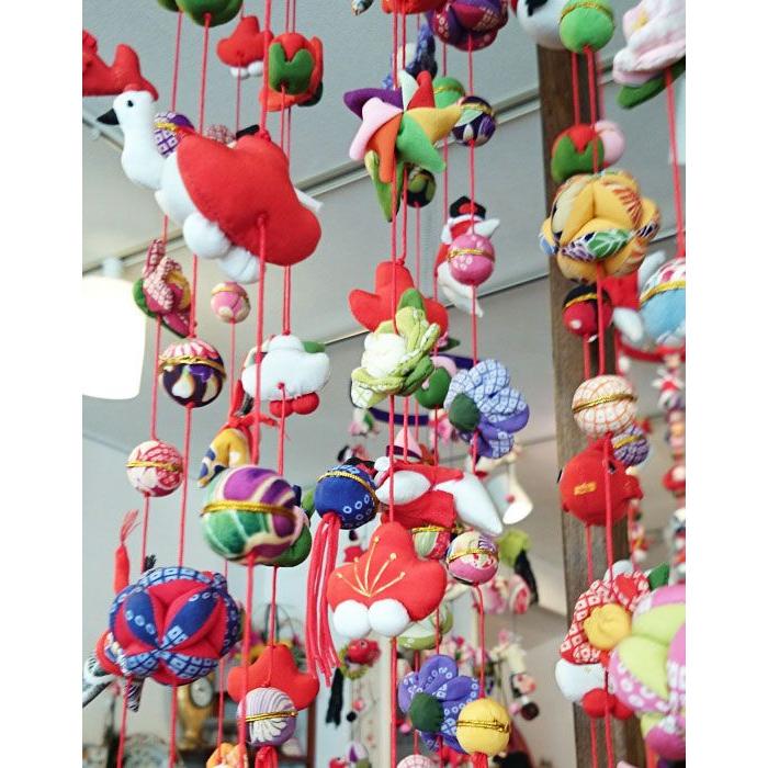 くろちく さげもん・下げ飾り 梅三重（丈120センチ）ひなまつり 雛飾り