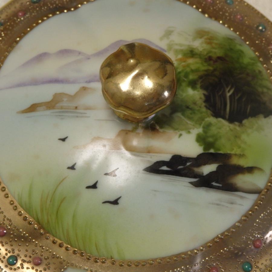 セール！豪華！オールドノリタケ　花文 金盛 大クリーマー メープルリーフ 1点限り】オールドノリタケ 金点盛り 薔薇文 ボウルセット 花型 7pcs