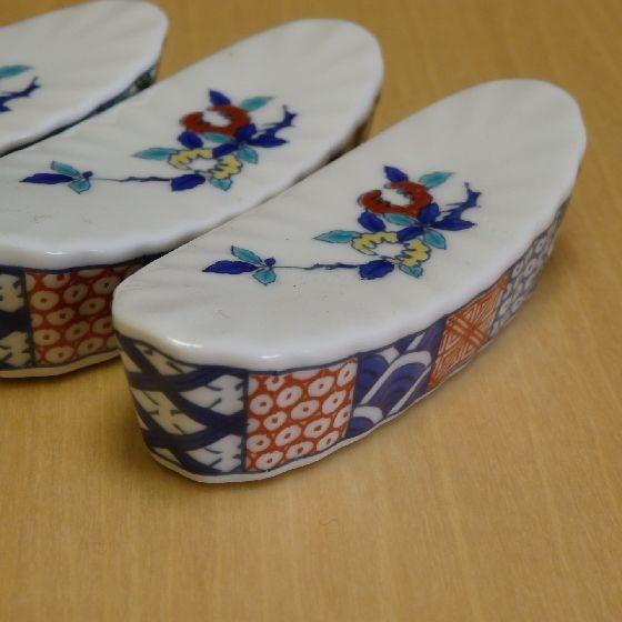 箸置き 賞美堂 有田焼 其泉 懐古伊万里 箸置揃 5個セット 化粧箱入り