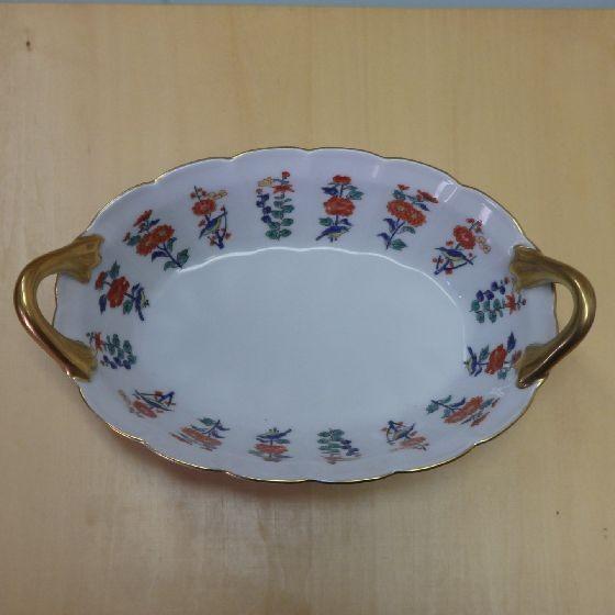 有田焼 賞美堂 マイセン写し 色絵 草花文 バスケット 得トクセール