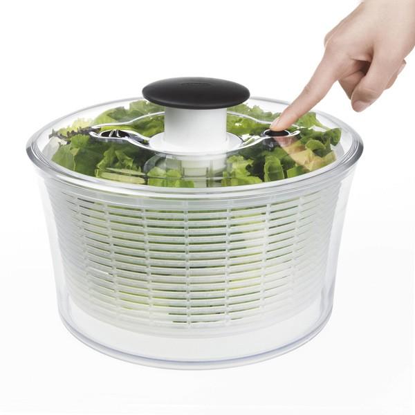 OXO（オクソー） クリア サラダスピナー 大 野菜水切り器