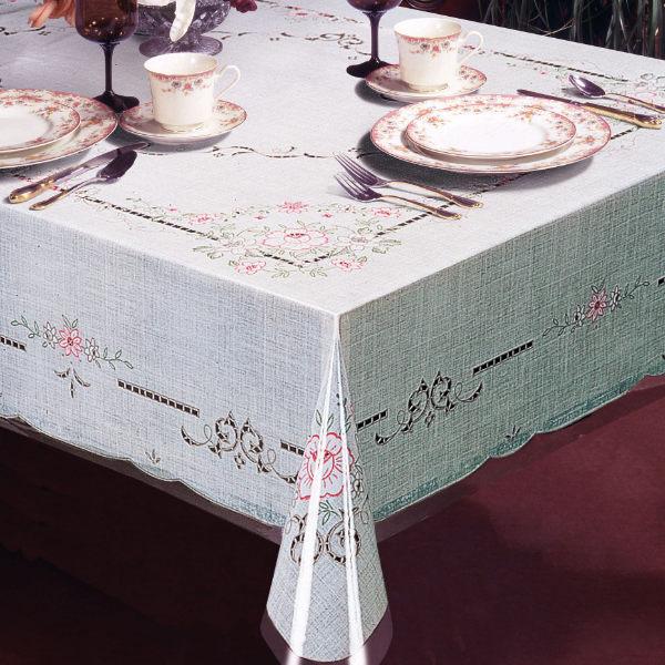 テーブルクロス 120×150cm MGプリントレース ローレライ 樹脂製 日本製