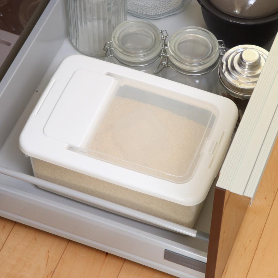 サンコープラスチック 米びつ 5kg お米ケース 計量カップ付き （ 日本