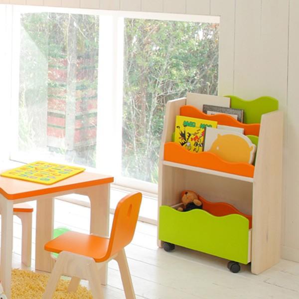 □在庫限り・入荷なし□ キッズ絵本ラック E-Ko （ キッズ用 子供用 