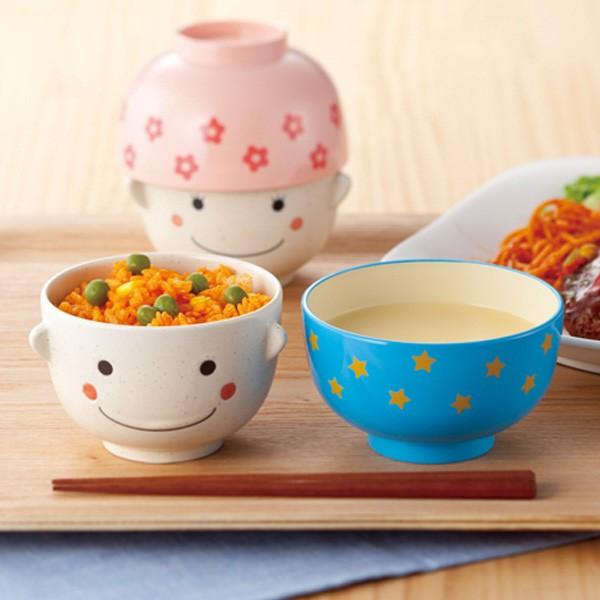 汁椀 茶碗 セット ぼくちゃん まんぷく 磁器 食器 日本製 （ 食洗機