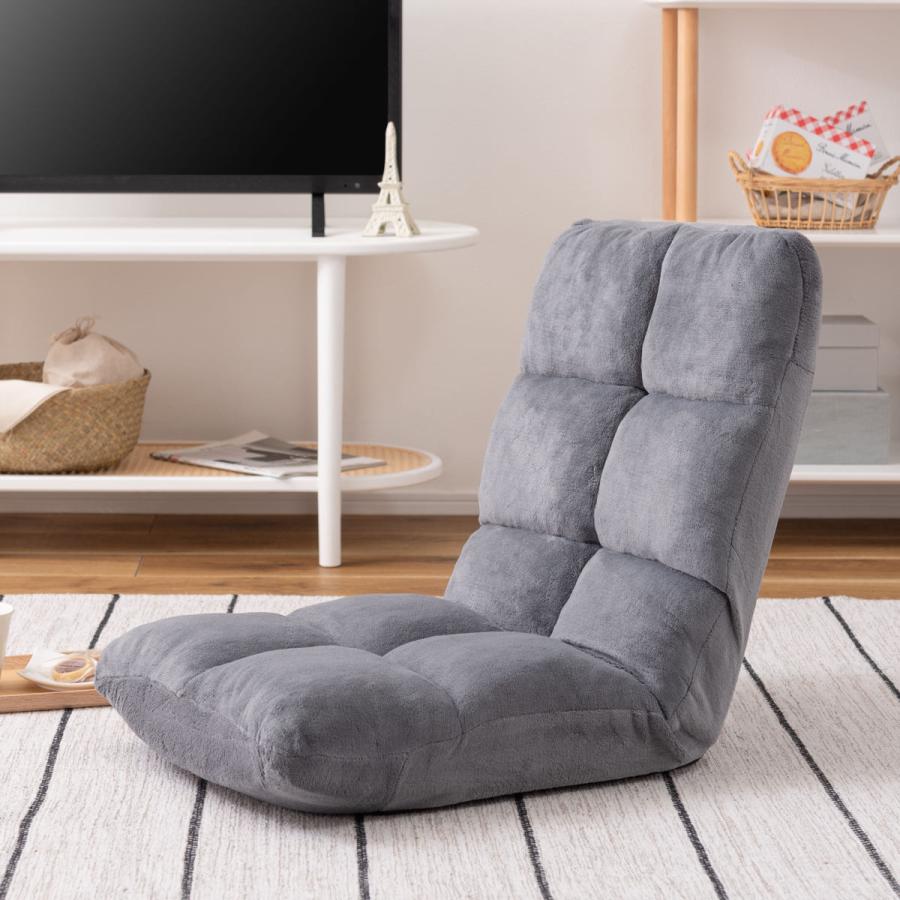 14段階リクライニングソファー 東谷 ソファ 幅42cm フロアソファ 14段階 リクライニング ファブリック